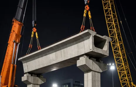 Gurugram Metro Lifts First U-Girder