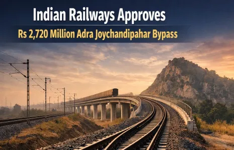 Indian Railways Approves Rs 2,720 Million Adra Joychandipahar Bypass
