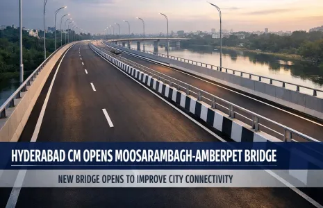 Hyderabad CM Opens Moosarambagh Amberpet Bridge