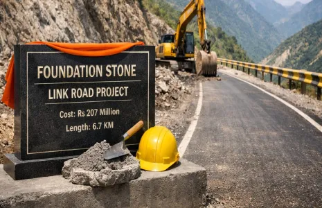 Shakti Parihar Lays Foundation Stone Of Rs 207 mn Link Road