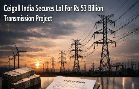 Ceigall India Secures LoI For Rs 53 Billion Transmission Project