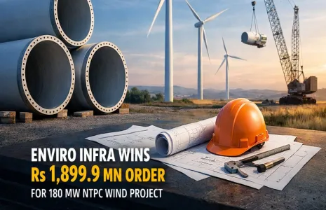 Enviro Infra Wins Rs 1,899.9 mn Order For 180 MW NTPC Wind Project