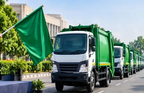 Delhi Mayor Flags Off 176 Sanitation Vehicles