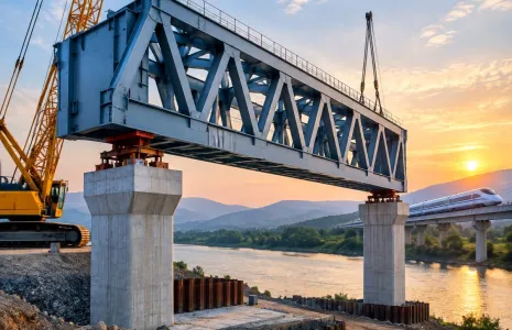 First Steel Bridge Set Up in Maharashtra for Bullet Train Project