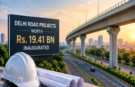 Delhi Road Projects Worth Rs. 19.41 bn Inaugurated