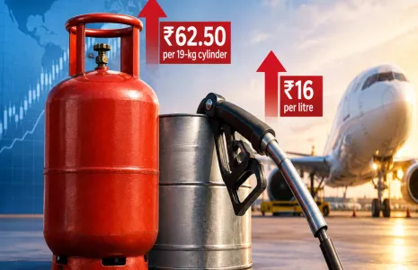 Commercial LPG Cylinder Rs. 62.50 Costlier; ATF Hiked Rs. 16