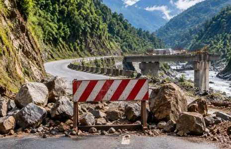 Tai Tagak Reviews Road Blockages and Projects in Kra Daadi