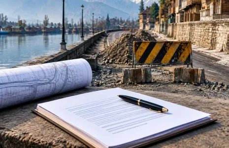 Residents Seek LG Intervention over Stalled Srinagar Road Project