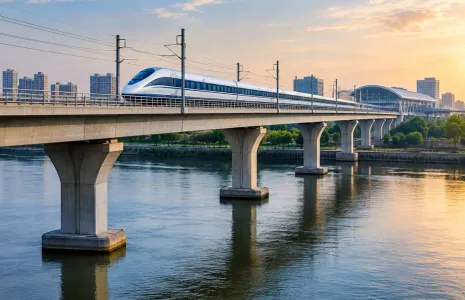 Sabarmati River Bridge Completed for Ahmedabad-Mumbai Bullet Train