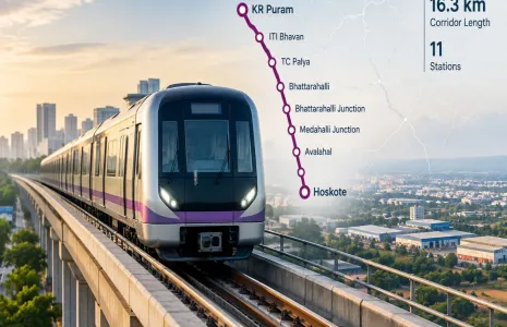 Hoskote Metro Link Plans 11 Stations from KR Puram