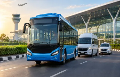Navi Mumbai Airport Adds E-Shivai Buses, Shuttles and Taxis