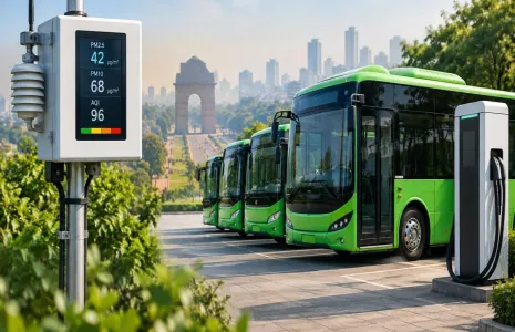 Delhi Adds 13 AQI Stations and 150 Electric Buses