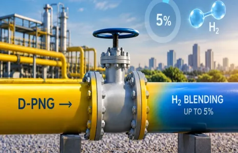 PNGRB Proposes Up to 5 Per Cent Hydrogen Blending in D-PNG