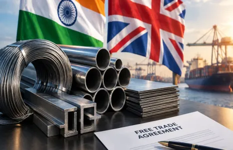 India Seeks UK Steel Quota Carve-Outs Before FTA Rollout