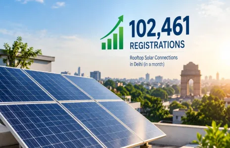 Delhi Rooftop Solar Registrations Cross 100,000 in a Month