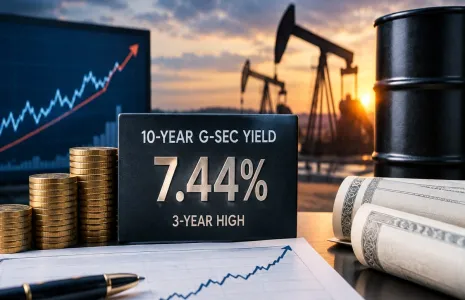 10-Year G-Sec Yield Hits 3-Year High of 7.44 Per Cent