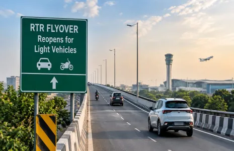 RTR Flyover in Delhi to Reopen for Light Vehicles
