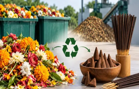 Malkajgiri Municipal Corporation Recycles 7,000 t of Flower Waste